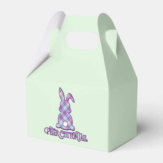 Peter Cottontail Lila Play Påskhare Presentaskar (Framsidan Sidan)
