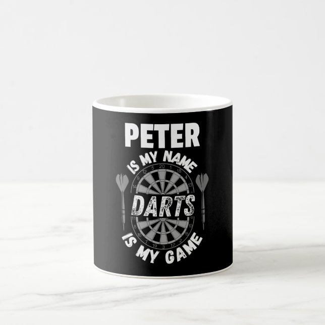 Peter darts fan personalized name shirt kaffemugg (Center)