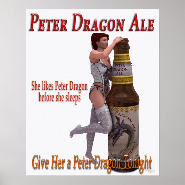 Peter Dragon Ale innan hon sover Poster (Framsidan)