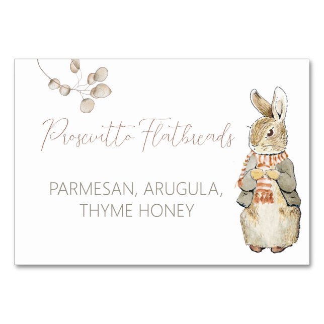 Peter Fall Autumn Winter Food Labels Bordsnummer (Framsidan)