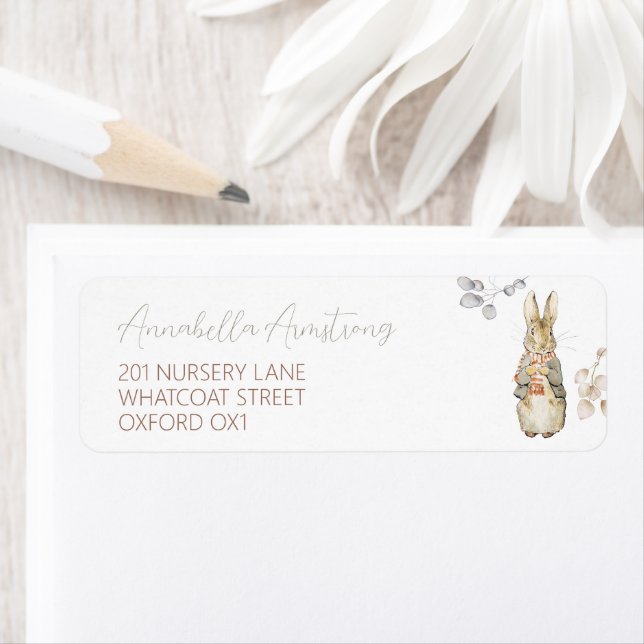 Peter, höstens höstblåssluss för höftskörning returadress etikett (Insitu)