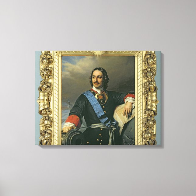 Peter I Underbaren 1838 Canvastryck (Framsida)