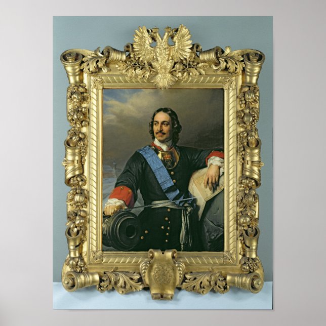 Peter I Underbaren 1838 Poster (Framsidan)