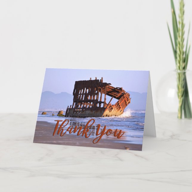 Peter Iredale Photo - tackkort (Framsida)