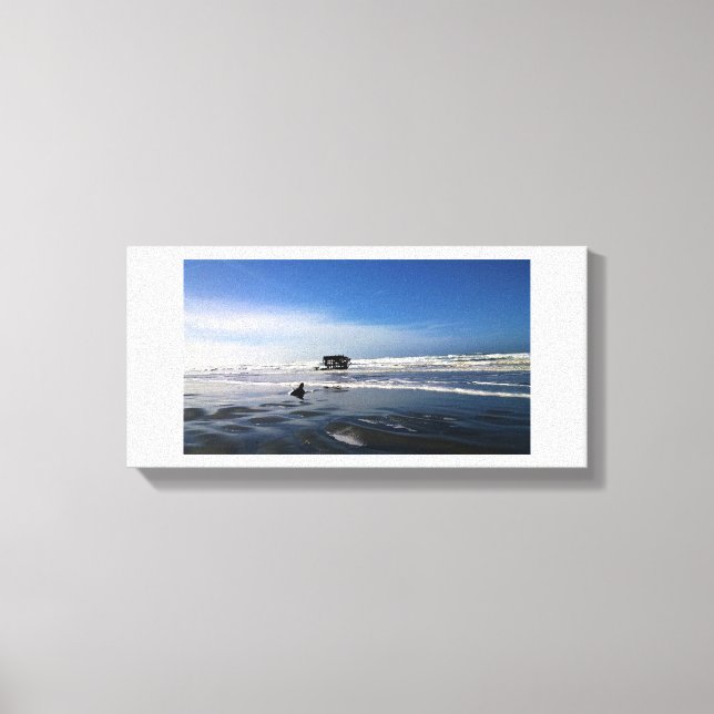Peter Iredale Shipwreck, Oregon Kusten Canvastryck (Framsida)