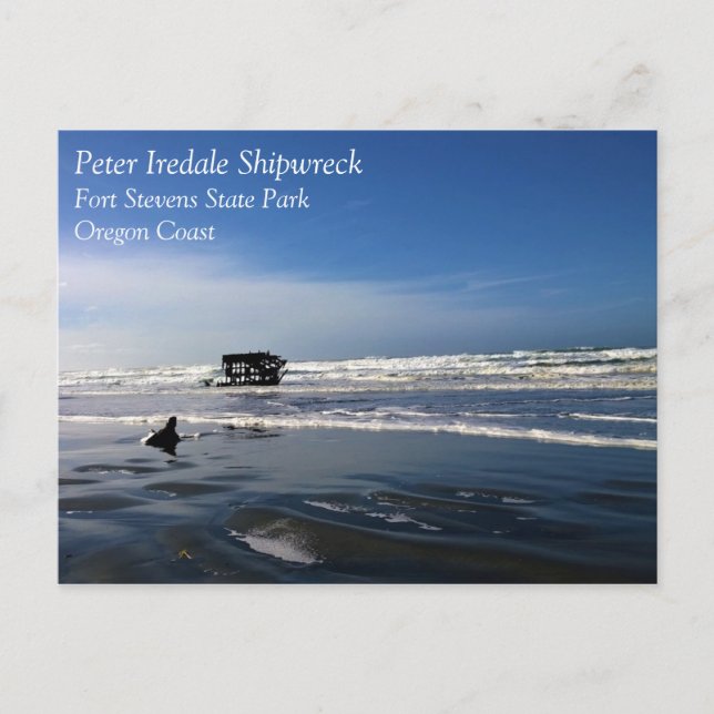 Peter Iredale Shipwreck, Oregon Kusten Vykort (Framsida)
