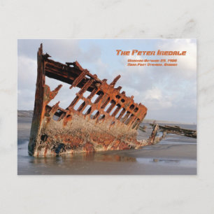 Peter Iredale skeppsbrott, fort Stevens, Oregon Vykort