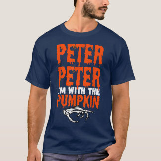 Peter Jag är med Pumpkin Halloween Costume Coupl T Shirt
