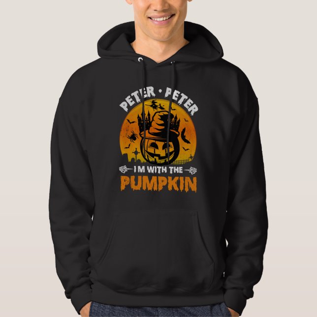Peter jag är med Pumpkin Hoodie (Framsida)