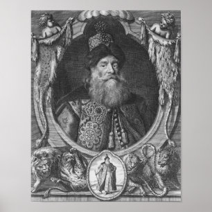 Peter John Potemkin som inristas av R. Vit Poster