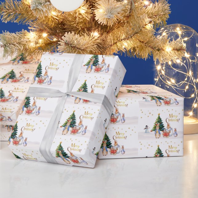 Peter Josephine Bunny God jul Presentpapper (Helgdagar)