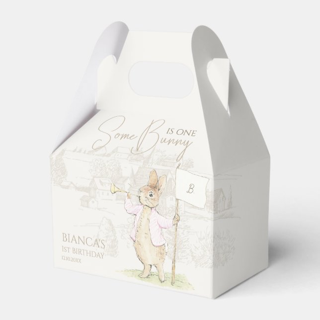 Peter, kanin, lite Rosa-födelsedag Presentaskar (Framsidan Sidan)