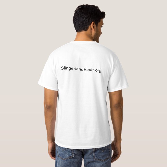 Peter Keitel vattenfärg av det Slingerland valv T Shirt (Hel baksida)