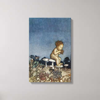 Peter lekte hans flöjt canvastryck