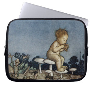 Peter lekte hans flöjt laptop fodral