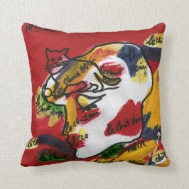 "Peter max art stil"abstrakt kudde