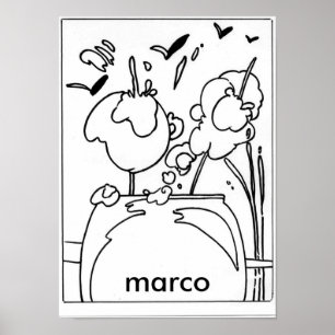 Peter Max stil original undertecknad teckning Poster