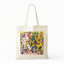 Peter Max stil profil med konitti Bag