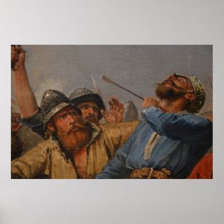 Peter Nicolai Arbo - slaget vid Stamford Bridge Poster