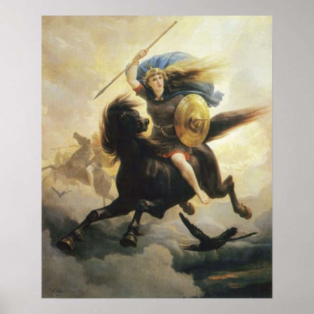 Peter Nicolai Arbo - Valkyrien Poster (Framsidan)