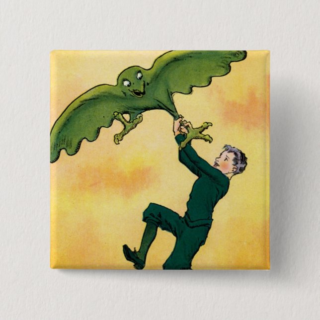 Peter och Bird Button Knapp (Framsida)