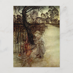 Peter Pan Arthur Rackham Postcard Vykort
