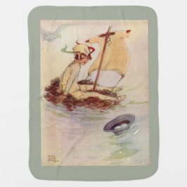 Peter Pan Baby Blanket Moss Background Bebisfilt