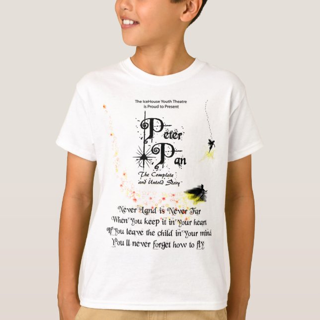 Peter Pan den färdiga och Untold berättelsen Tee Shirt (Framsida)
