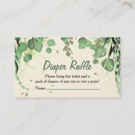 Peter Pan Ickland Diaper Raffle Insert Visitkort