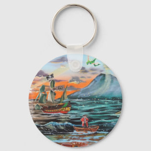 Peter Pan Krok flicove Tinker Bell-målning Nyckelring