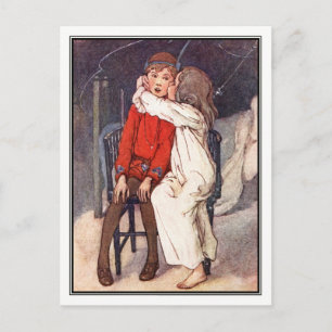 Peter Pan och Wendy av Alice B. Woodward Vykort