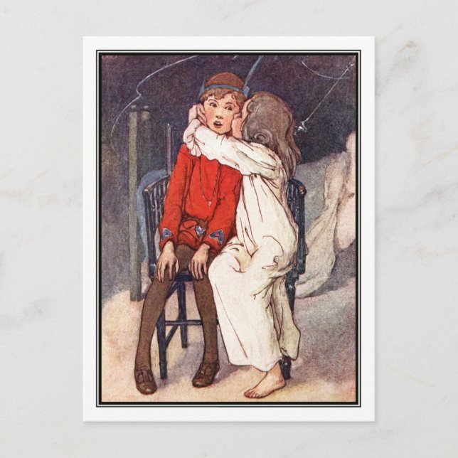 Peter Pan och Wendy av Alice B. Woodward Vykort (Framsida)