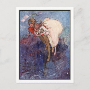 Peter Pan och Wendy av Alice B. Woodward Vykort