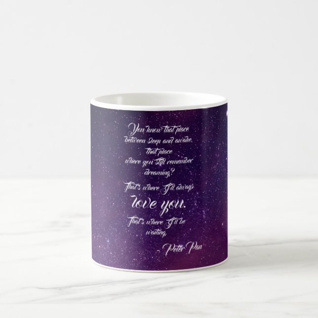 Peter Pan Quote | Mugg (Center)