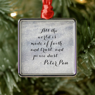 Peter Pan Quote Ornament
