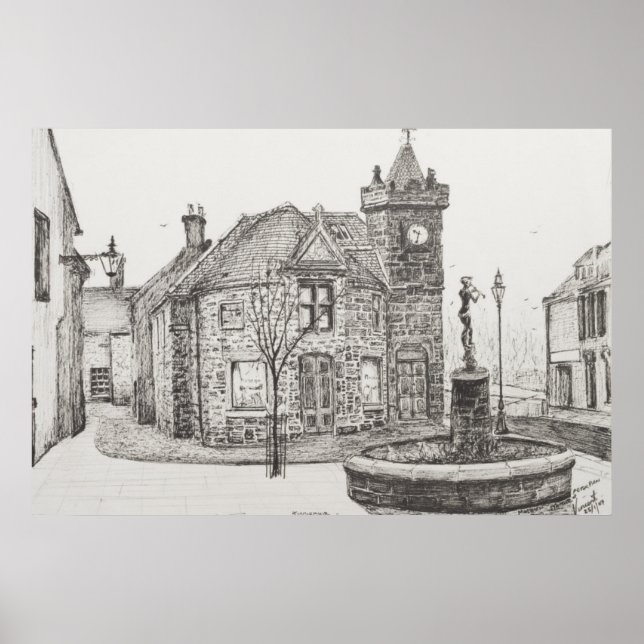 Peter Pan Statue Kirriemuir Skottland 2007 Poster (Framsidan)