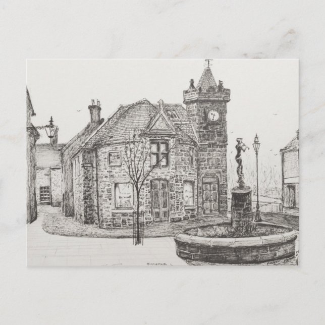 Peter Pan Statue Kirriemuir Skottland 2007 Vykort (Framsida)