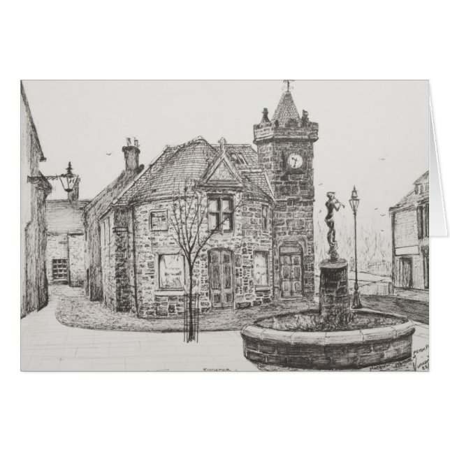 Peter Pan staty Kirriemuir Skottland 2007 Hälsningskort (Framsidan Horizontal)