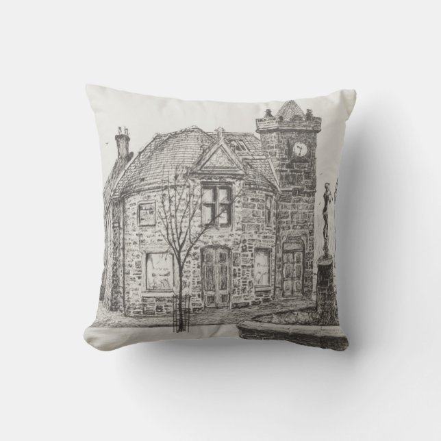 Peter Pan staty Kirriemuir Skottland 2007 Kudde (Framsida)