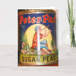 "Peter Pan Sugar Peas" födelsedagskort Kort
