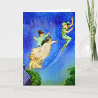 PETER PAN, WENDY, JOHN OCH MICHAEL FLY AWAY KORT