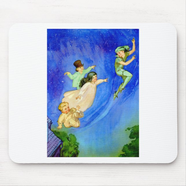 PETER PAN, WENDY, JOHN OCH MICHAEL FLY AWAY MUSMATTA (Framsidan)
