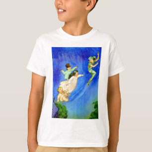 PETER PAN, WENDY, JOHN OCH MICHAEL FLYGER IVÄG T SHIRT