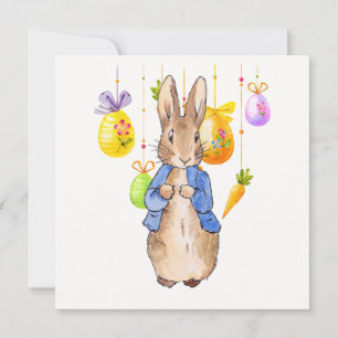 Peter Påsk Rabbit-Påskäggen Julkort