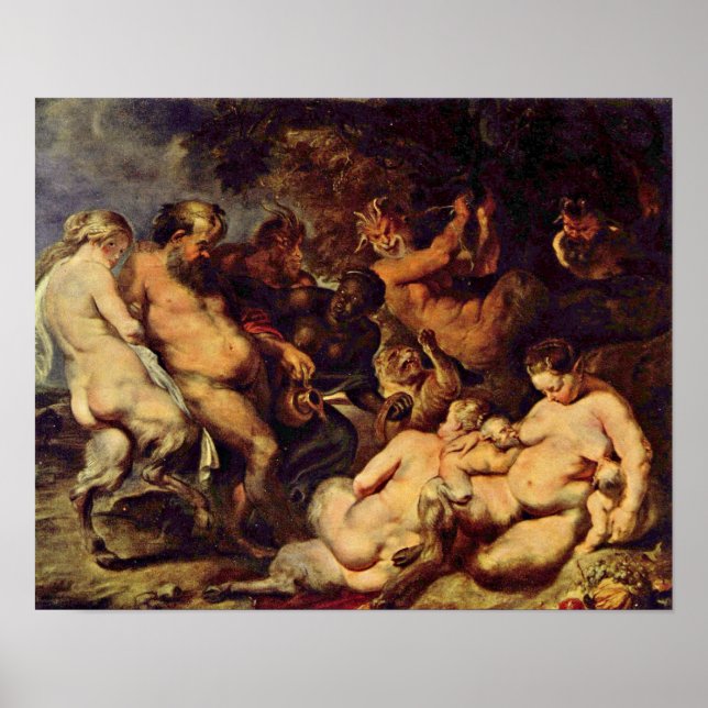 Peter Paul Rubens - Bacchanal Poster (Framsidan)