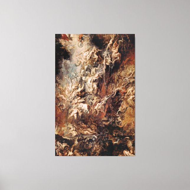 Peter Paul Rubens Fall of the Damned Canvastryck (Framsida)