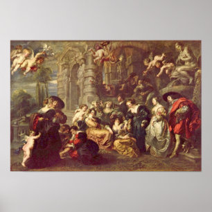 Peter Paul Rubens - kärlekträdgård Poster