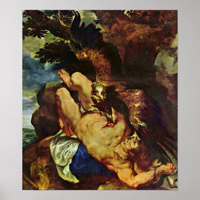 Peter Paul Rubens - kedjad Prometheus Poster (Framsidan)