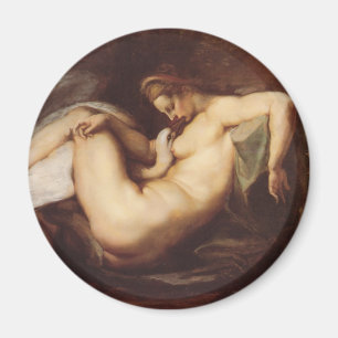 Peter Paul Rubens - Leda och svanen Magnet