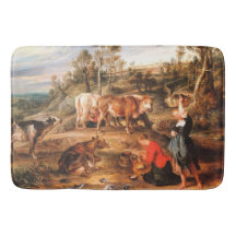 Peter Paul Rubens Milkmaids med nötkreatur i Lands